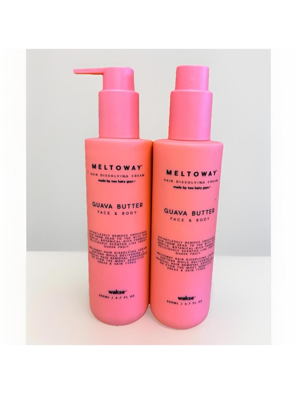 Meltoway Hair Dissolving Cream Guava Butter Face & Body 6.7oz Wakse Hair remover